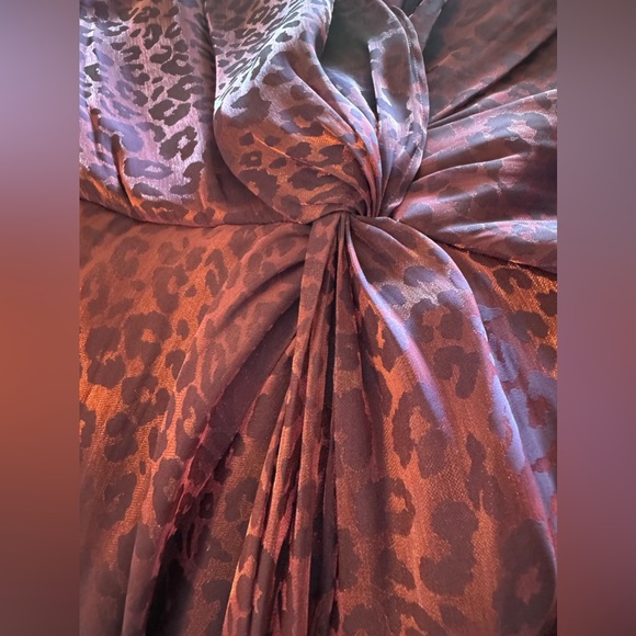 Rachael Zoe Joplin Leopard Lame Caftan - Floral / Purple size 6 - Picture 4 of 6
